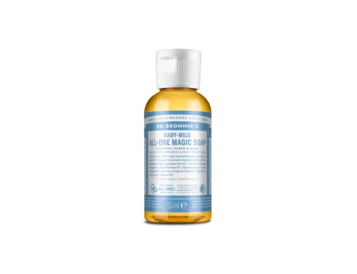 Vloeibare Zeep - Pure Castile - Baby - Parfumvrij - 60 ml Baby - Parfumvrij